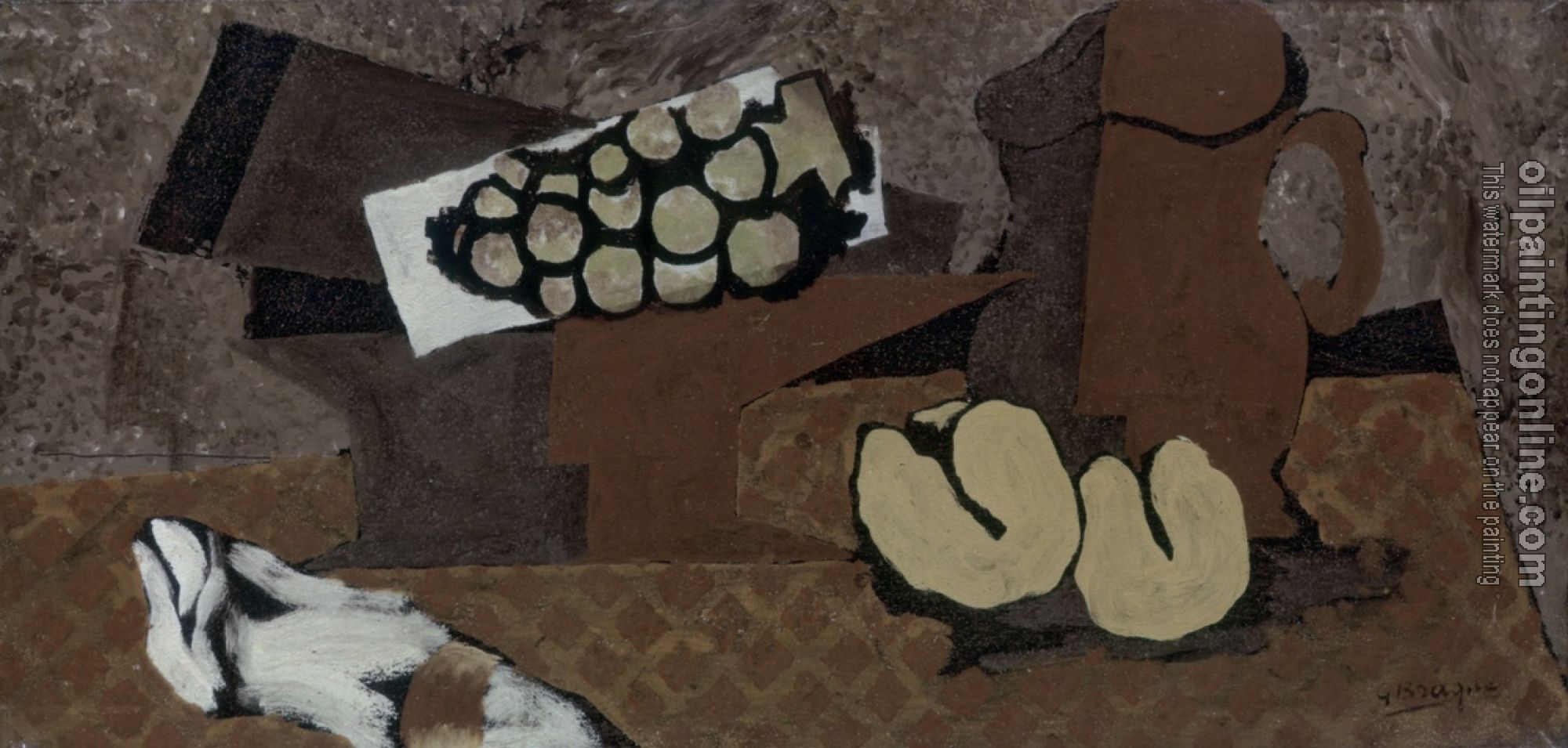 Georges Braque - Still life with brown jug